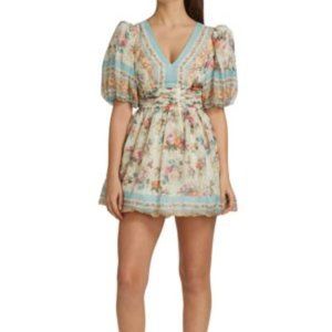 NWT AMUR Elise 100% Silk Mini Dress